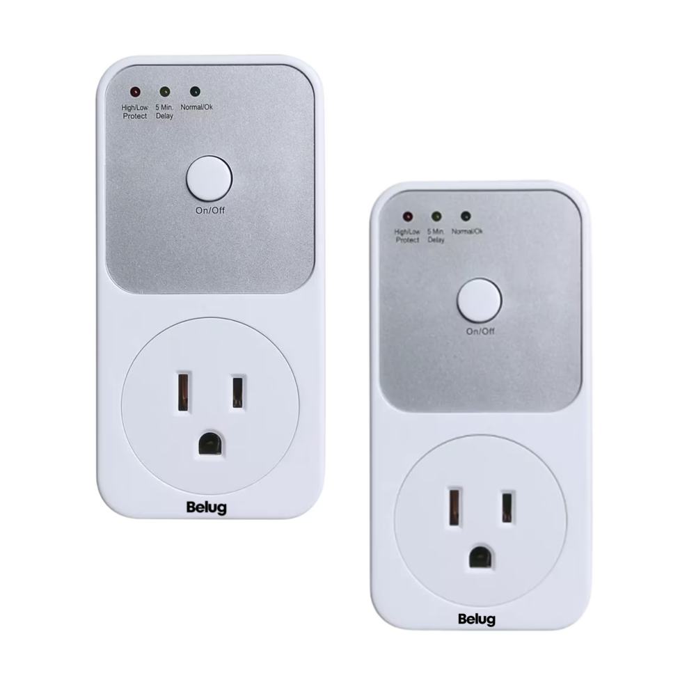 Foto 2 pulgar | Protector Voltaje Refrigerador Lavadora Doméstico Belug, 2 Pcs Blanco