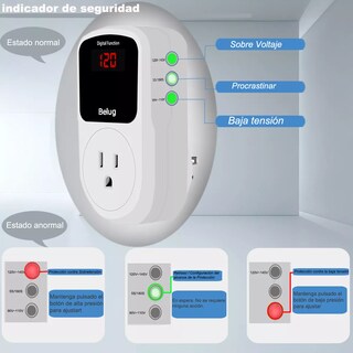 Foto 4 | Protector De Voltaje Para Refrigerador Regulador Lavadora Tv Belug, Blanco