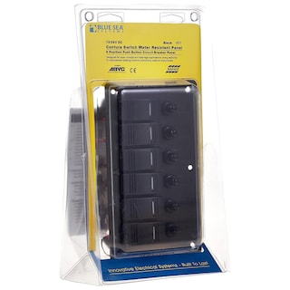 Foto 1 | Panel De Disyuntores Blue Sea Systems 8373 De 6 Posiciones - Venta Internacional.