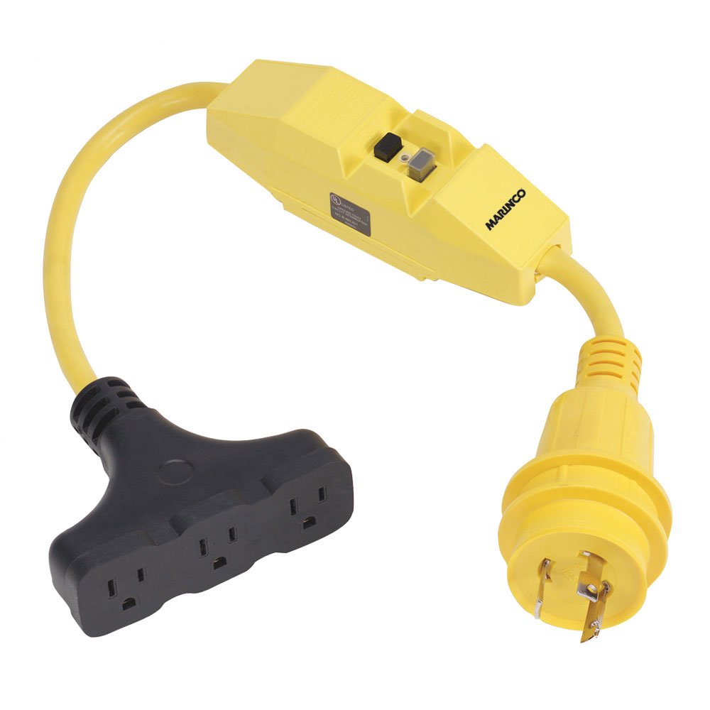 Foto 2 pulgar | Adaptador Pigtail Marinco 199128 30 A 125 V Macho A 3 Vías 15 A - Venta Internacional.