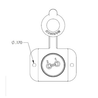 Foto 3 | Combinación De Receptáculo Y Enchufe Marinco 12vcps2 2 2 Wire Connectpro - Venta Internacional.