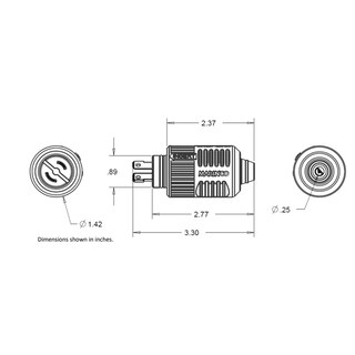Foto 5 | Combinación De Receptáculo Y Enchufe Marinco 12vcps2 2 2 Wire Connectpro - Venta Internacional.