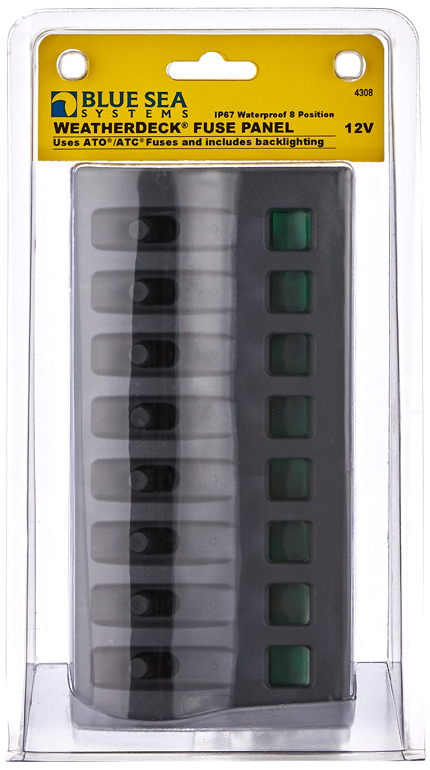 Foto 5 pulgar | Panel De Interruptores Blue Sea Systems 4308 12 Vdc, 8 Posiciones Con Fusibles - Venta Internacional.