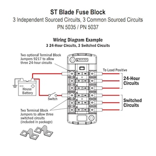 Foto 4 | Bloque De Fusibles Blue Sea Systems St Blade 5037 De 6 Circuitos - Venta Internacional.