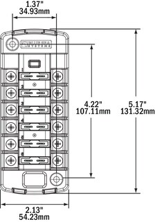 Foto 5 | Bloque De Fusibles Blue Sea Systems St Blade 5037 De 6 Circuitos - Venta Internacional.