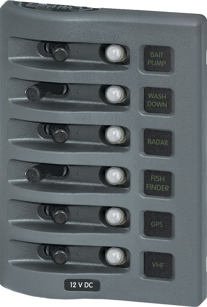 Foto 2 pulgar | Panel De Disyuntores Blue Sea Systems Weatherdeck 4376 12 V  - Venta Internacional.