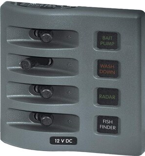 Foto 1 | Panel De Fusibles Blue Sea Systems 4304, Impermeable, 12 V Dc, 4 Posiciones - Venta Internacional.