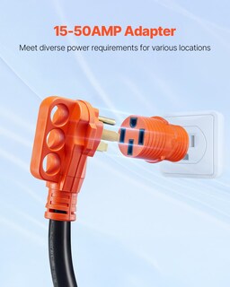 Foto 5 | Cable De Extensión Vevor Para Rv, 50 Amperios, 15 M, Con Indicador Led Adaptador - Venta Internacional.