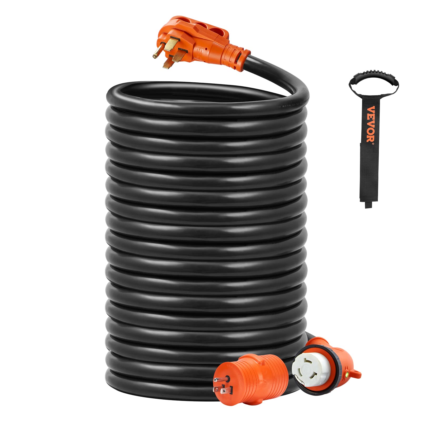 Foto 2 pulgar | Cable De Alimentación Vevor Para Vehículos Recreativos, 50 Pies, 50 Amperios, Con Indicador Led Etl - Venta Internac