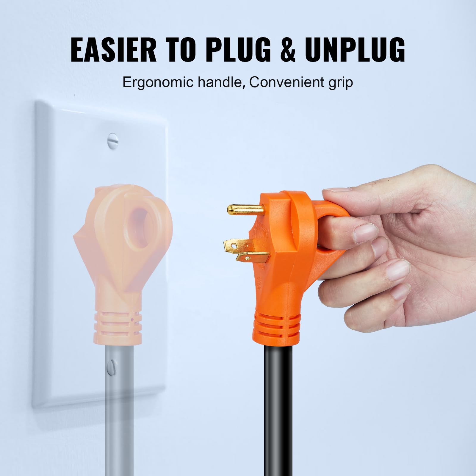 Foto 6 pulgar | Cable De Extensión Para Rv Vevor De 30 Amperios Y 50 Pies Con Nema Tt-30r Tt-30p - Venta Internacional.