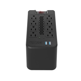 Foto 1 | Regulador Automatico De Voltaje Forza (fvr-1221usb), Color Negro, Capacidad De 1200va Y 600w