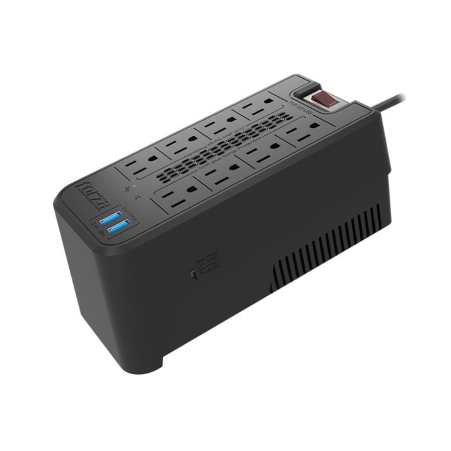 Foto 3 pulgar | Regulador Automatico De Voltaje Forza (fvr-1221usb), Color Negro, Capacidad De 1200va Y 600w