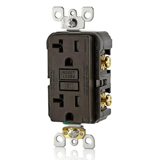 Foto 6 | Salida Gfci Leviton De 20 Amperios, Autocomprobación, Resistente A Manipulaciones, Marrón - Venta Internacional.