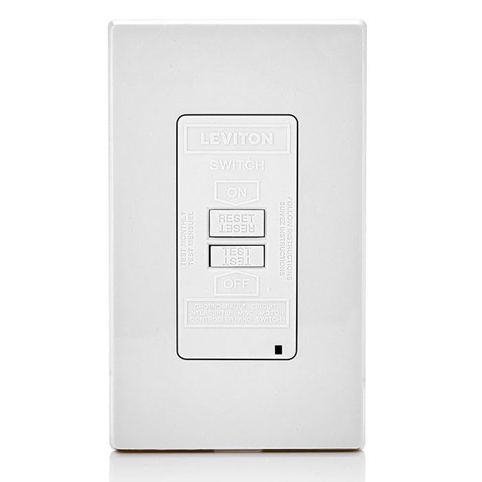 Foto 8 pulgar | Autotest Gfci Leviton Gfrbf-w De Blank Face, 20 A, Con Led Blanco - Venta Internacional.
