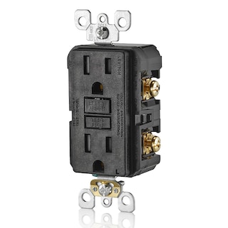 Foto 2 | Salida Gfci Leviton De 15 Amperios, Autocomprobación, Resistente A Manipulaciones, Color Negro - Venta Internacional.