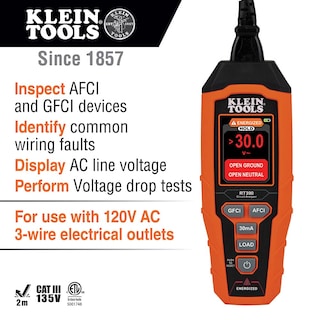 Foto 2 | Analizador De Circuitos Klein Tools Rt390 Con Comprobador Lcd, Gfci Y Afci - Venta Internacional.