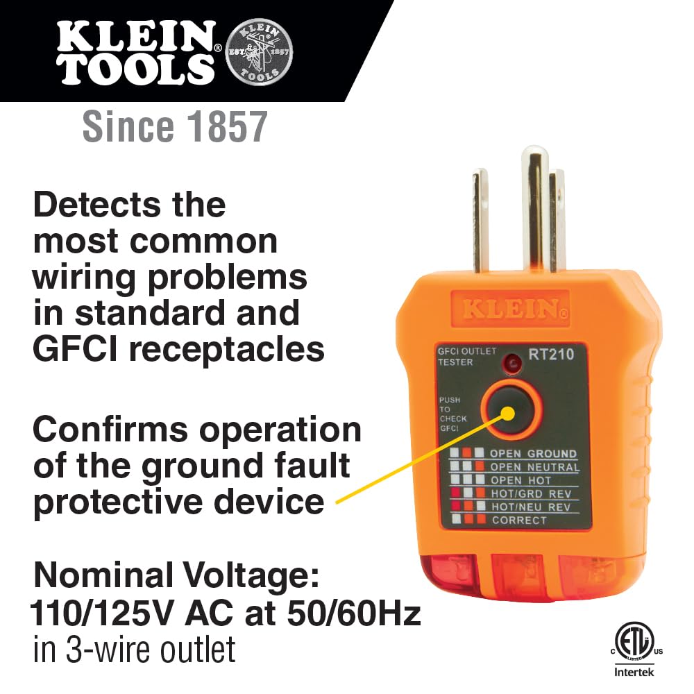 Foto 4 | Kit De Comprobador Klein Tools 80097 Gfci Outlet Test - Venta Internacional.