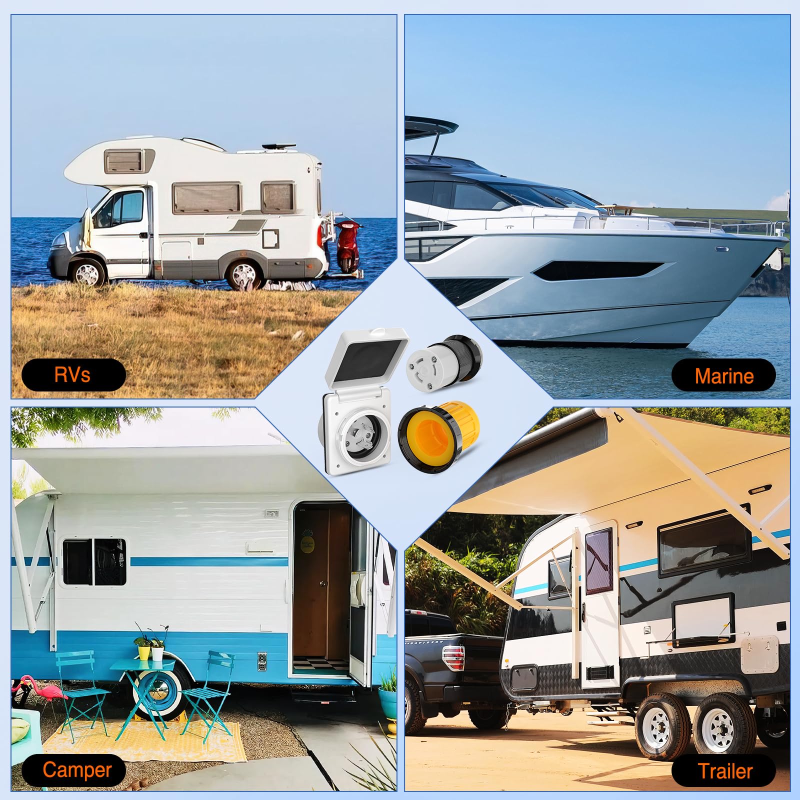 Foto 6 | Kit De Alimentación Para Rv, Toma De Corriente, Shore, 30 A, 125 V, Nilight - Venta Internacional.