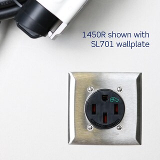 Foto 3 | Receptáculo De Carga Leviton 1450r, 50 Amperios, Vehículo Eléctrico Pesado, Negro - Venta Internacional.
