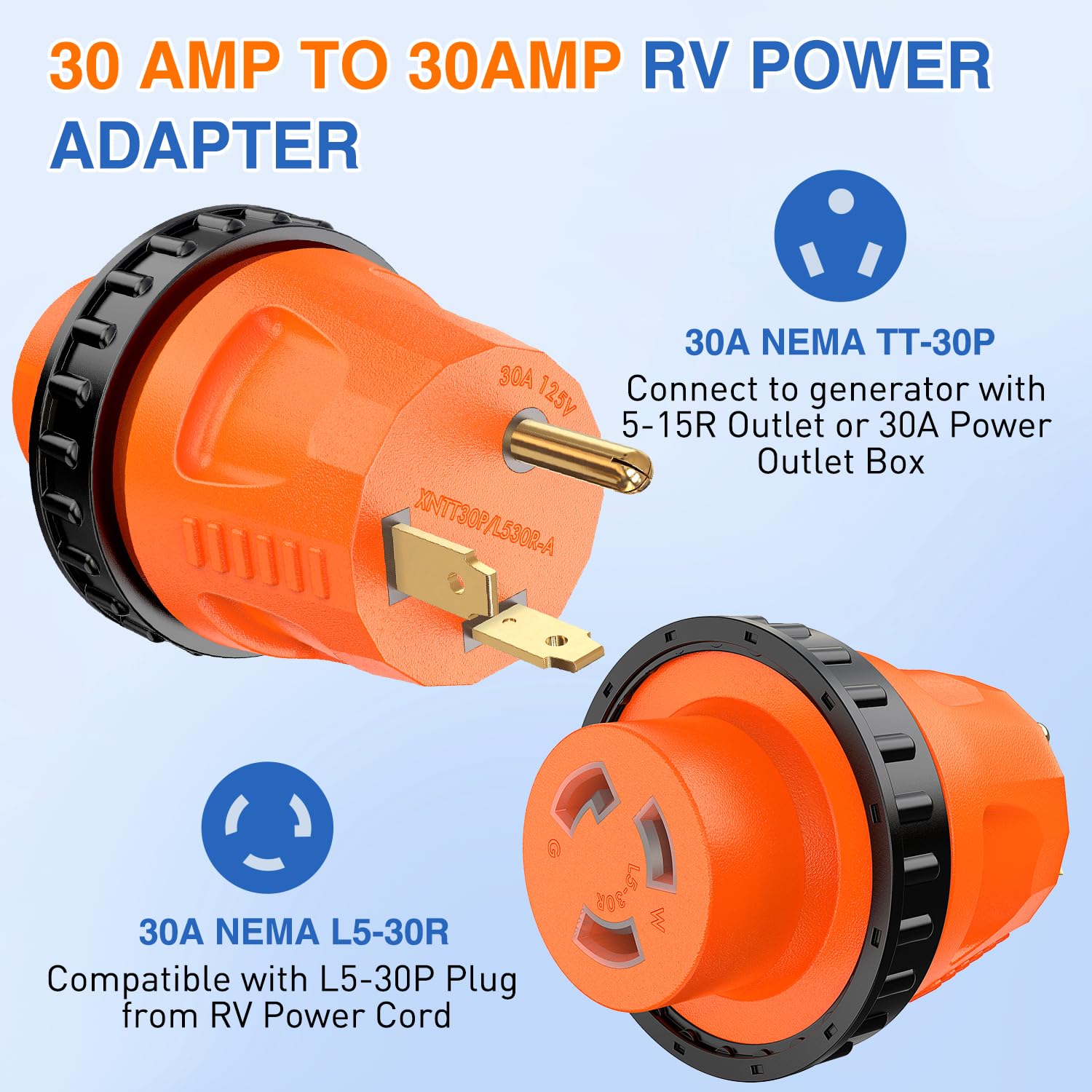 Foto 2 | Adaptador De Corriente Nilight 30a Rv Twist Lock Tt-30p A L5-30r - Venta Internacional.