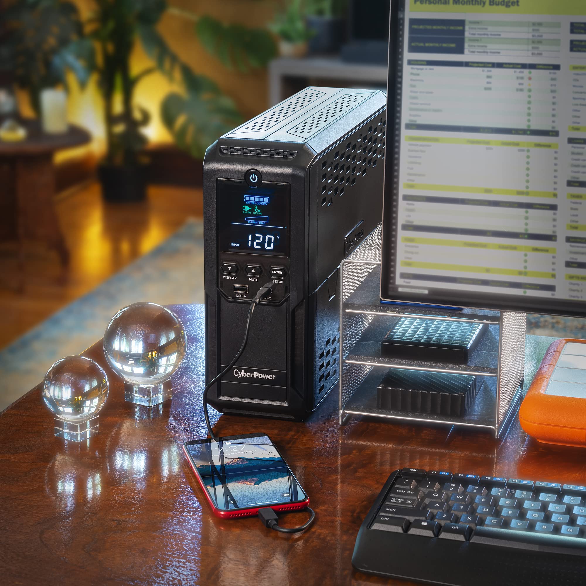 Foto 2 | Ups Cyberpower Cp1500avrlcd3 1500 Va/900 W 12 Enchufes - Venta Internacional.