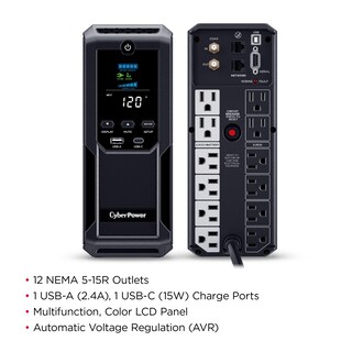 Foto 3 | Ups Cyberpower Cp1500avrlcd3 1500 Va/900 W 12 Enchufes - Venta Internacional.