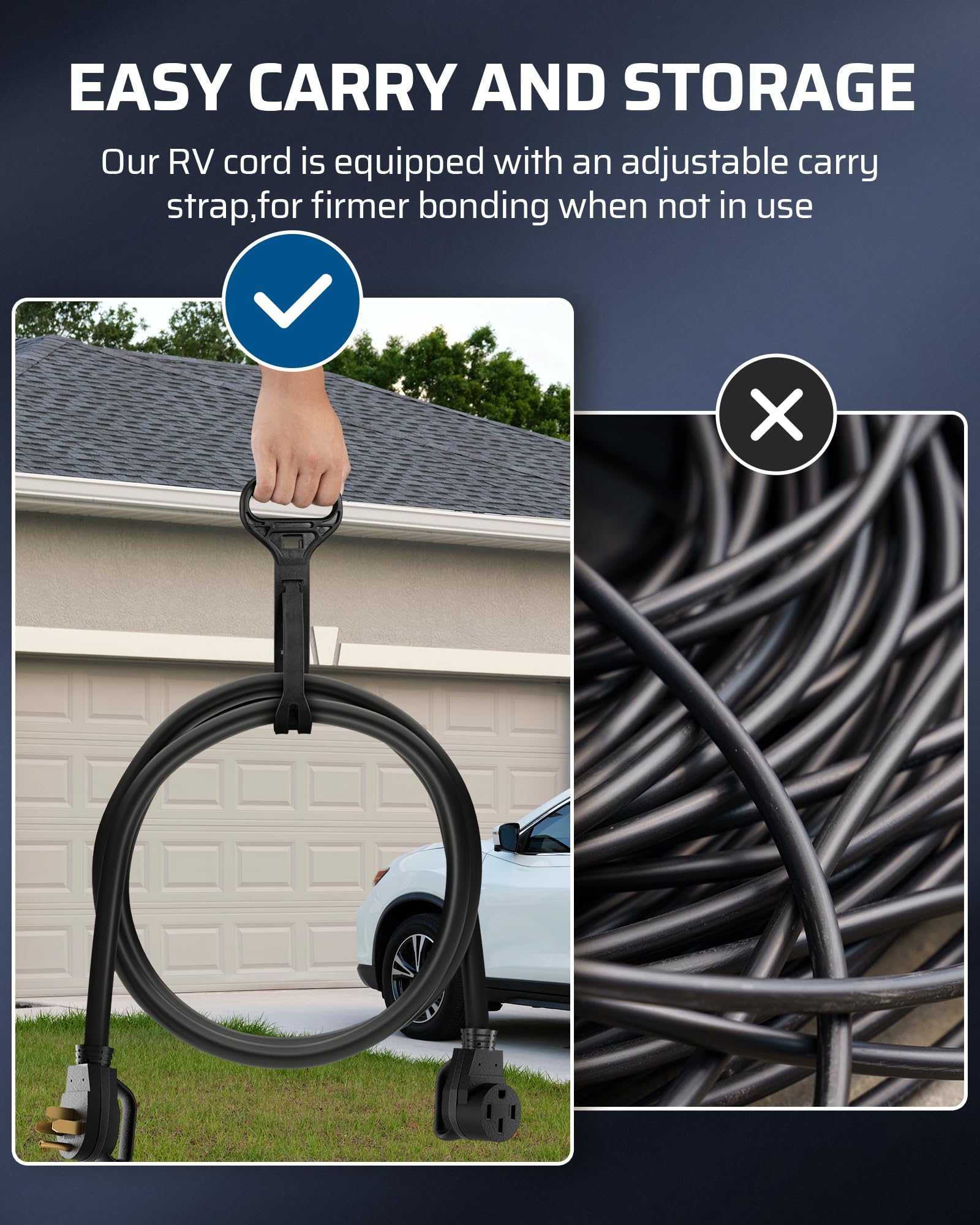 Foto 6 pulgar | Cable De Extensión Para Rv Dewenwils, 50 Amperios, 125/250 Vac, 12500 W, 3 M - Venta Internacional.