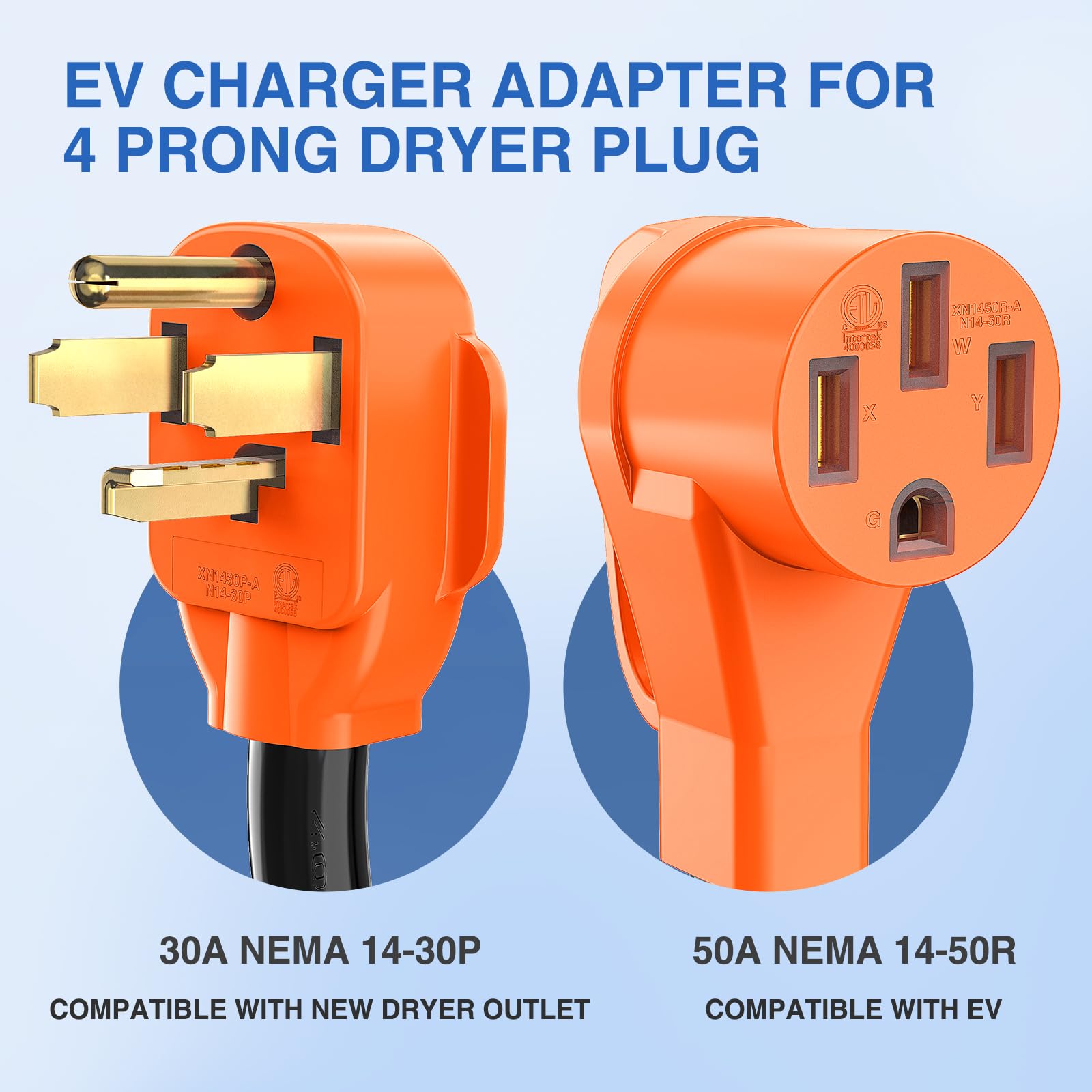 Foto 6 | Cable Adaptador De Cargador Ev Nilight De 30 A A 50 A, 4 Clavijas, 10 Awg - Venta Internacional.