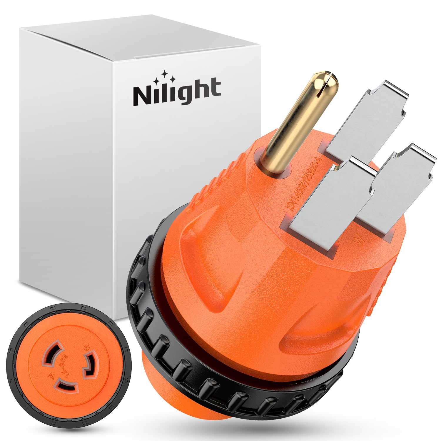 Foto 2 pulgar | Adaptador De Corriente Nilight 50a Macho A 30a Hembra Rv Twist Lock - Venta Internacional.