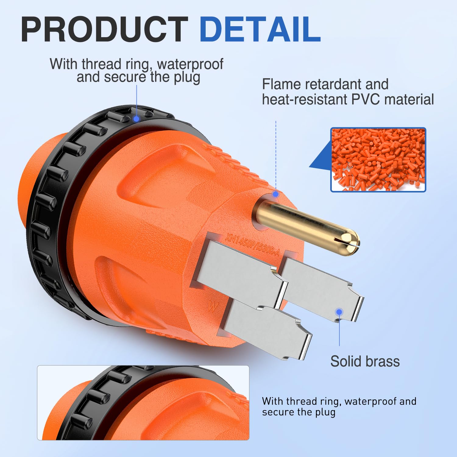 Foto 4 pulgar | Adaptador De Corriente Nilight 50a Macho A 30a Hembra Rv Twist Lock - Venta Internacional.