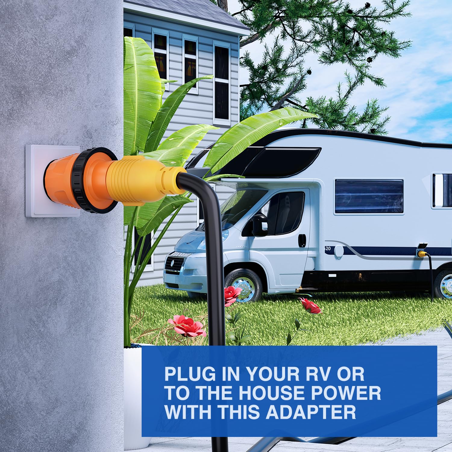 Foto 6 | Adaptador De Corriente Nilight 50a Macho A 30a Hembra Rv Twist Lock - Venta Internacional.