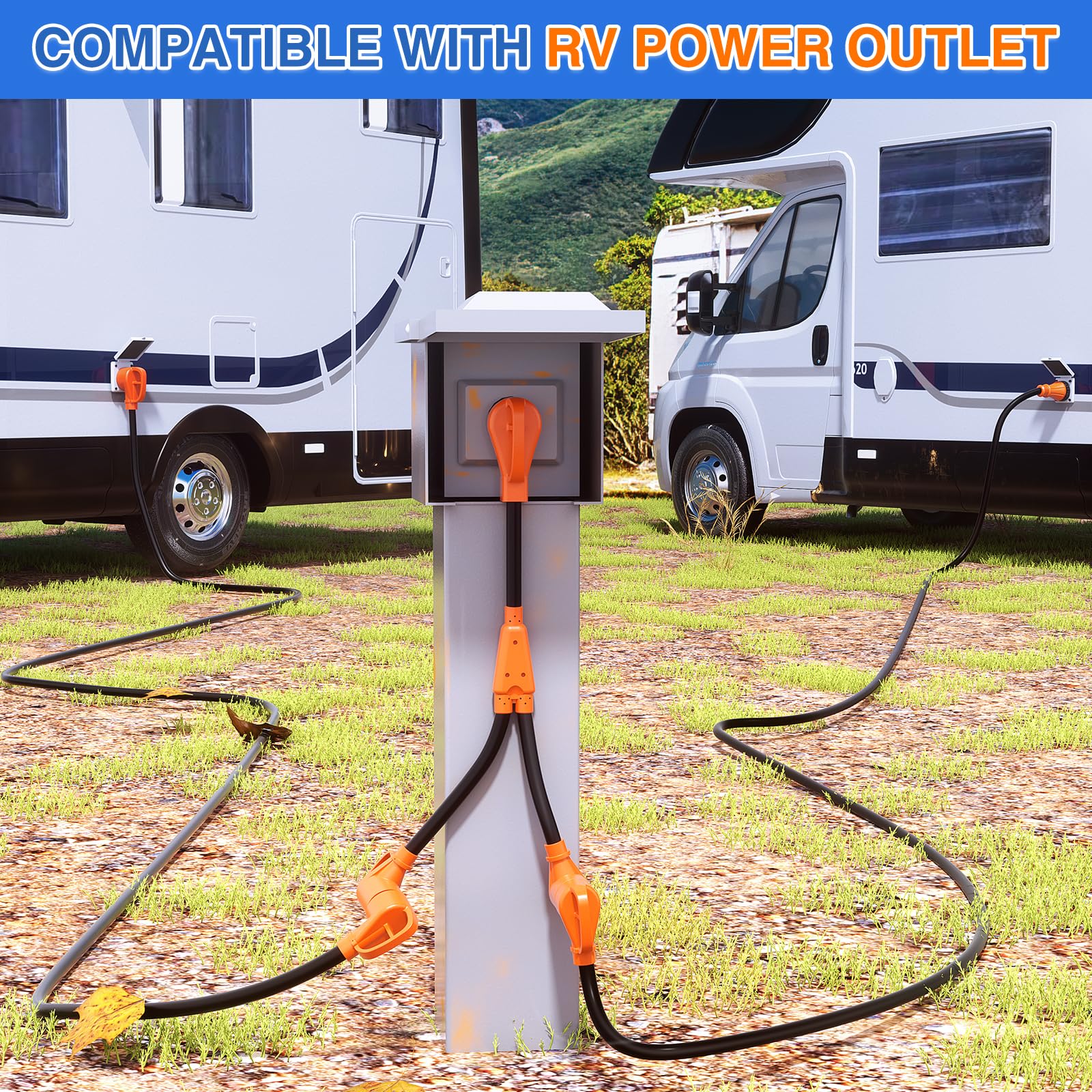 Foto 5 pulgar | Cable Adaptador Nilight, 50 A, Macho, A Dos Unidades, 30 A, Hembra, Autocaravana - Venta Internacional.