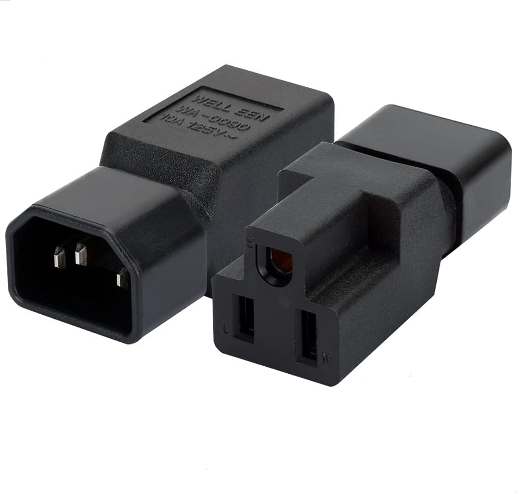 Foto 4 pulgar | Adaptador De Corriente Toptekits Nema 5-15r A C14 Iec C14 Macho - Venta Internacional.