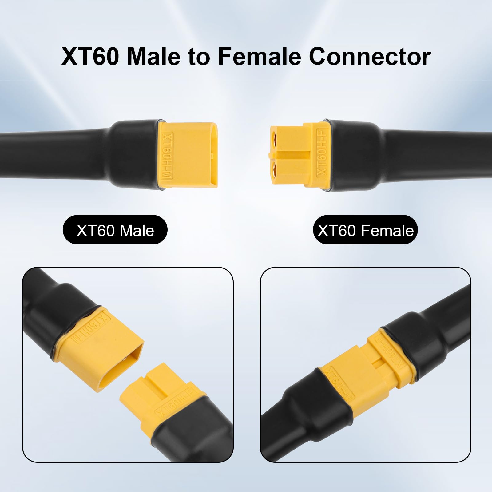 Foto 6 pulgar | Cable De Extensión Xrds -rf Xt60 10 Awg 1,8 M Para Modelos Rc, Dron - Venta Internacional.
