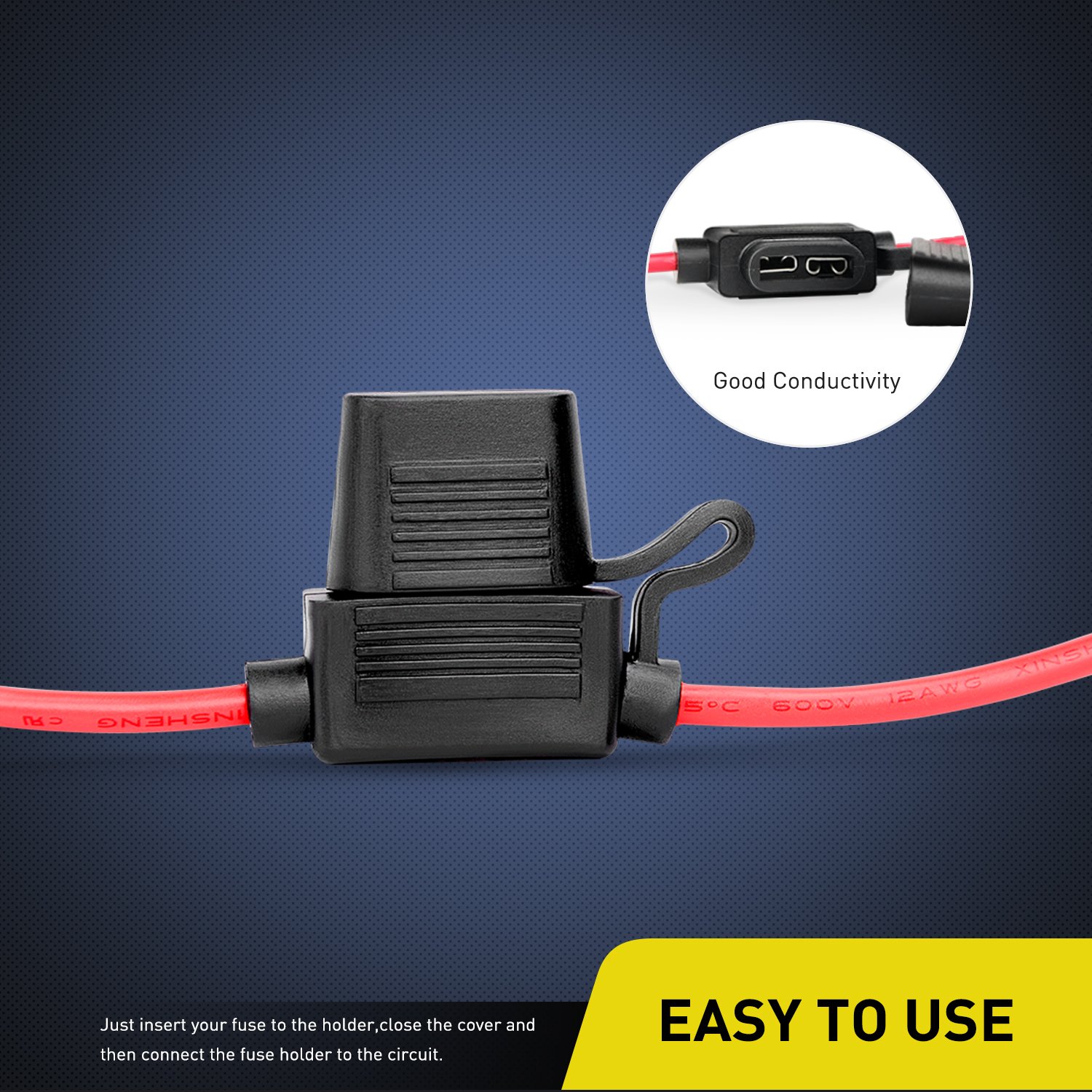 Foto 5 pulgar | Soporte De Fusibles Nilight Ni-fh01, 14 Awg, Arnés De Cableado 30 A, Paquete De 10 - Venta Internacional.