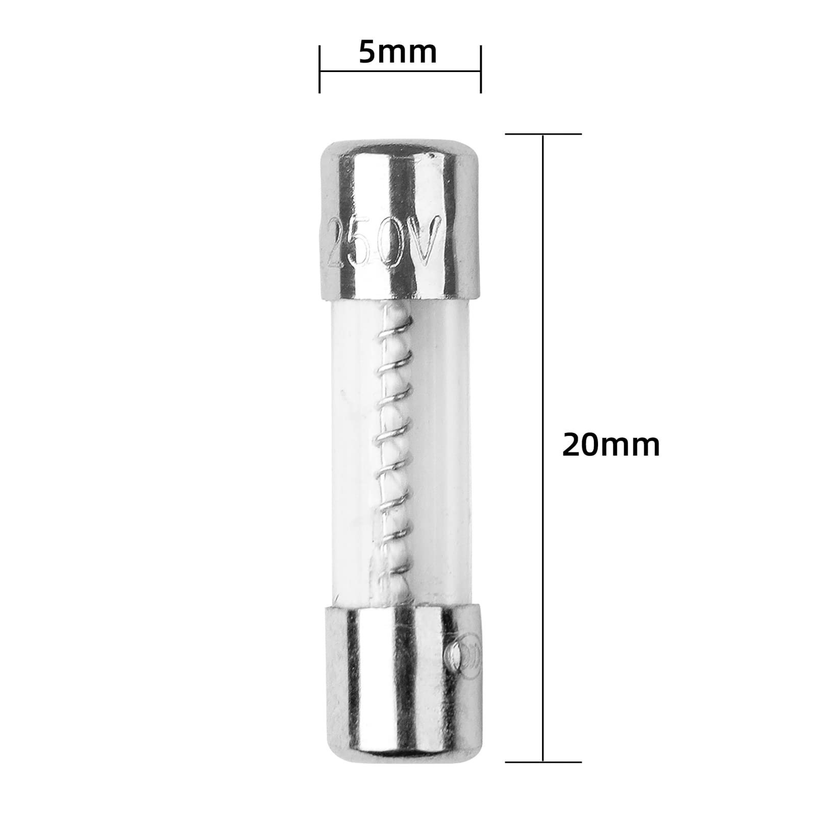 Foto 4 pulgar | Fusible Slow Blow Fuse T6al, Vidrio, Acción Lenta, Retardo, 6 A, 250 V - Venta Internacional.