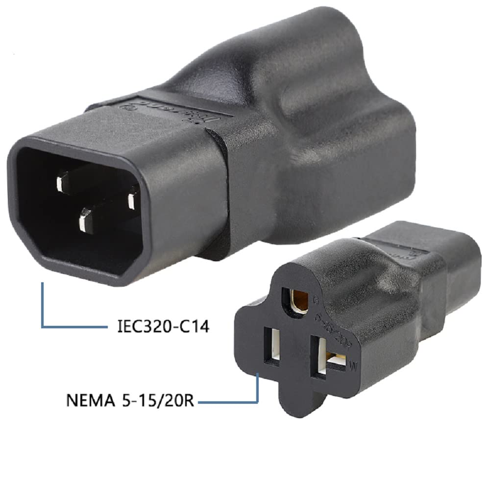 Foto 5 pulgar | Adaptador De Corriente Toptekits C14 15a A T Blade 20a 125v - Venta Internacional.