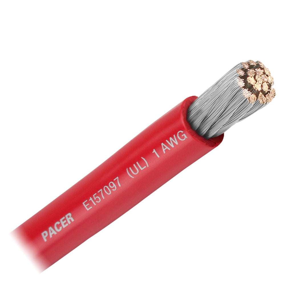 Foto 2 pulgar | Cable De Batería Pacer Rojo De 1 Awg Vendido A Pie [wul1rd-ft] - Venta Internacional.