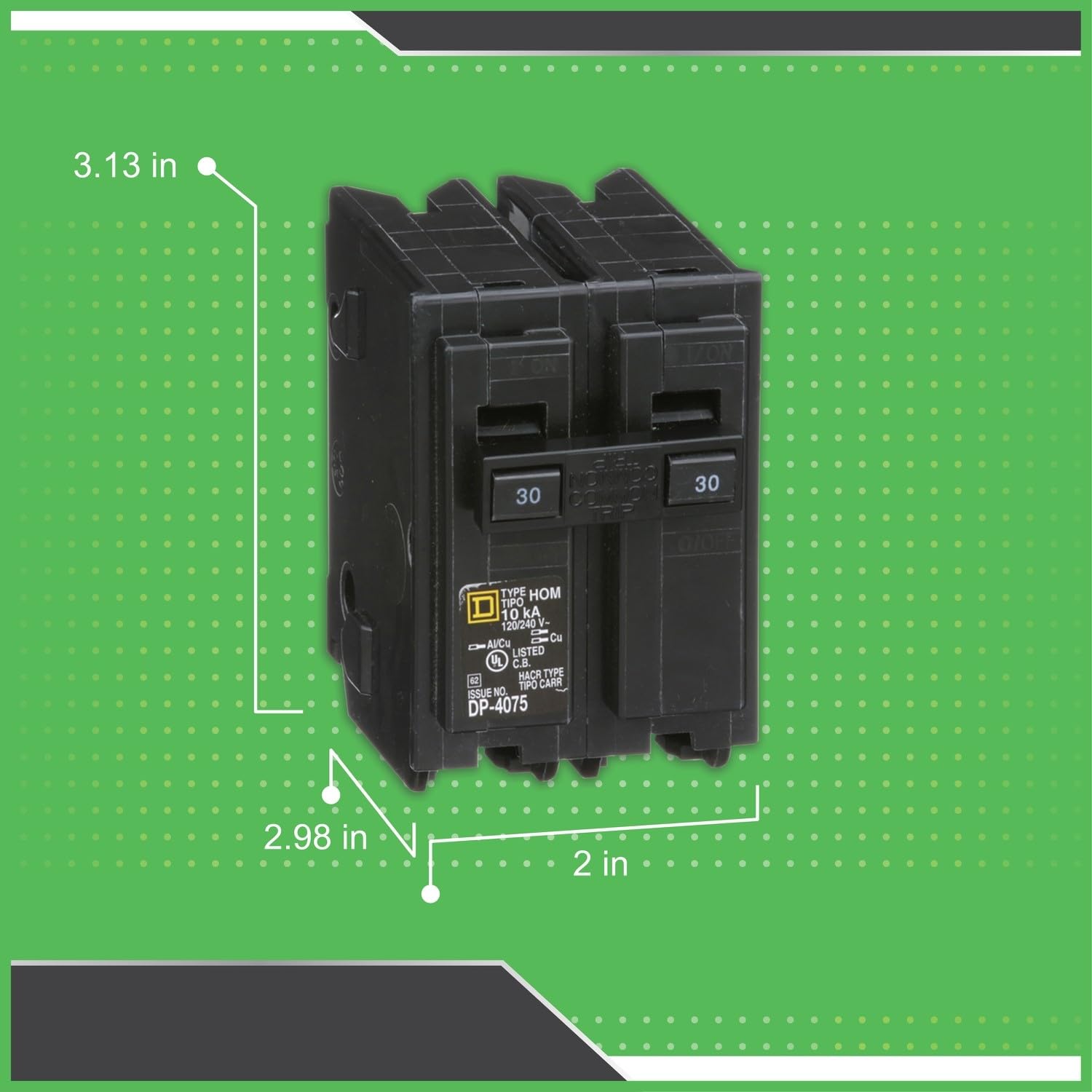 Foto 8 pulgar | Disyuntor Square D Homeline 30a Surge  2 Polos  120/240 V - Venta Internacional.