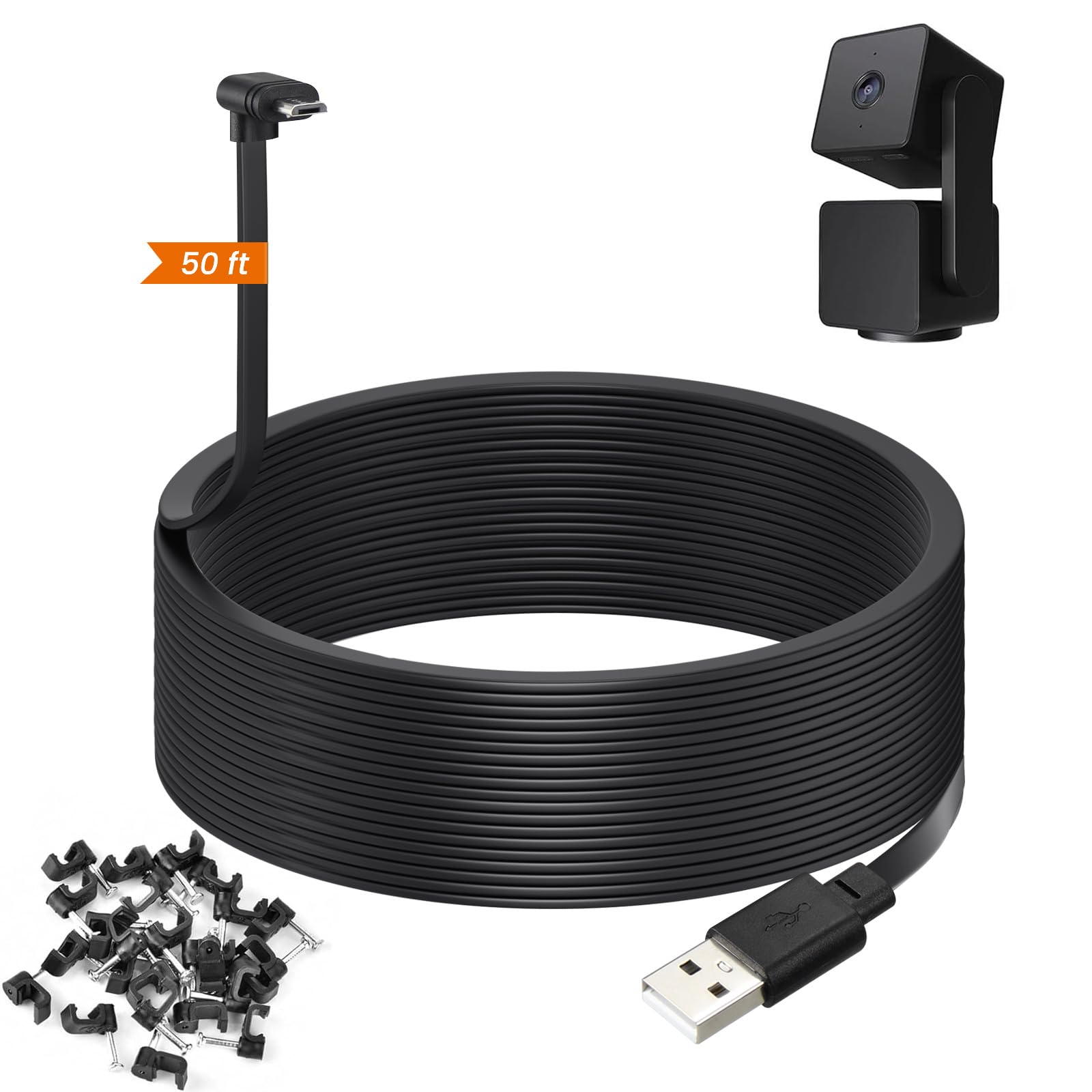 Foto 1 | Cable De Extensión Weishan De 15 M Para Wyze Cam Pan V3 - Venta Internacional.