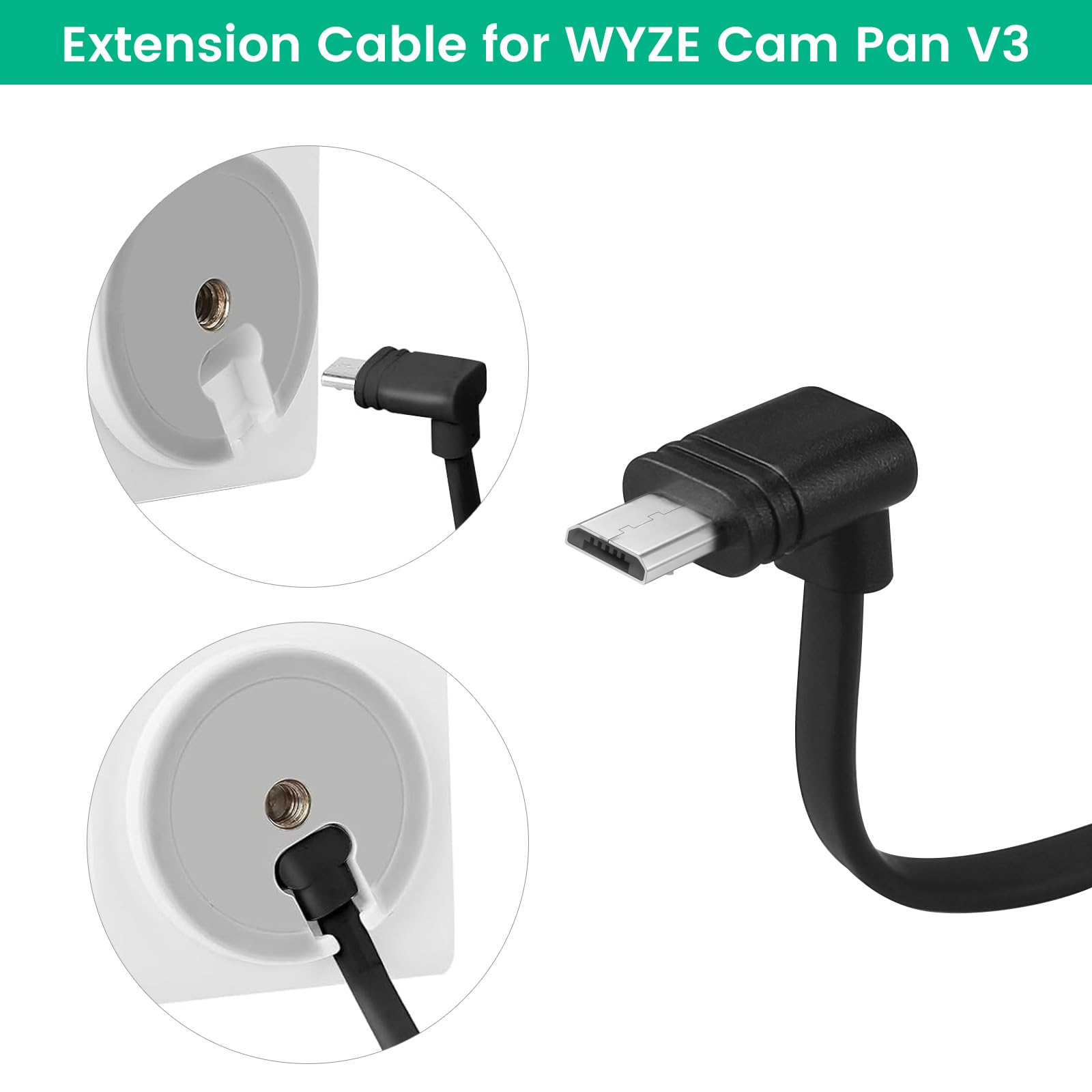 Foto 4 pulgar | Cable De Extensión Weishan De 15 M Para Wyze Cam Pan V3 - Venta Internacional.