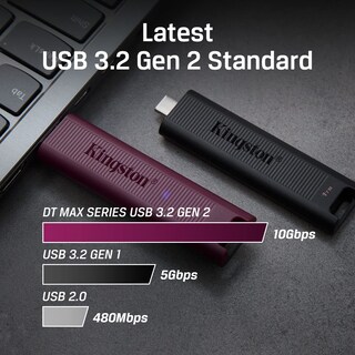 Foto 4 | Venta Internacional-Unidad Flash Usb Kingston Datatraveler Max Tipo A de 256 Gb