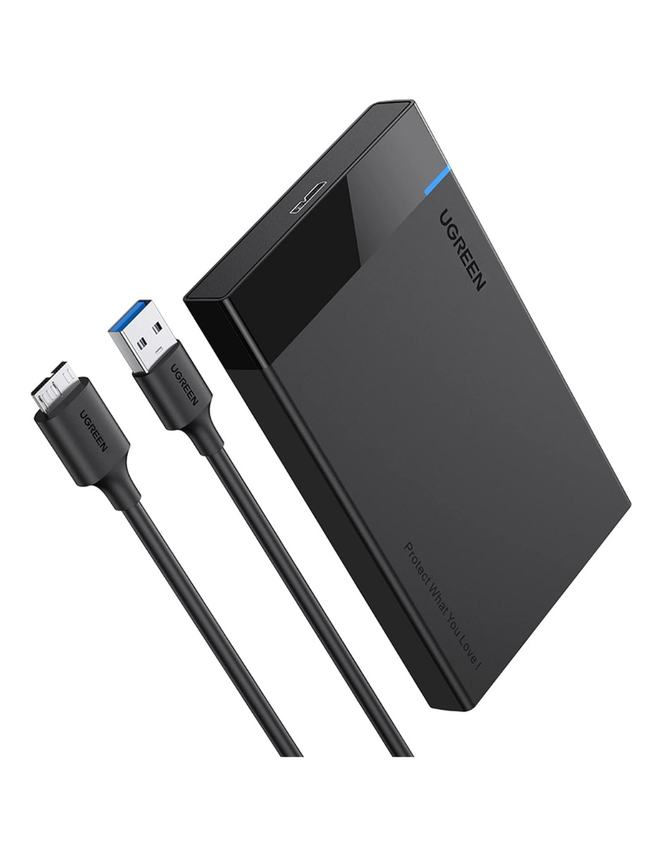 Foto 2 pulgar | Carcasa Para Disco Duro Usb 3.0 Ugreen Con Uasp 2.5'' Negro