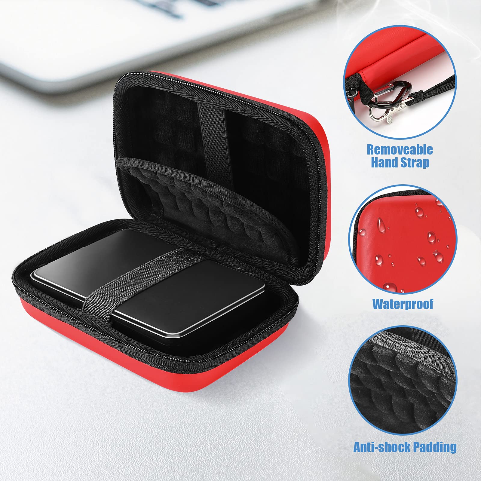Foto 2 | Funda De Disco Duro Procase Para Elements Wd My Passport De 2,5 Pulgadas - Venta Internacional.
