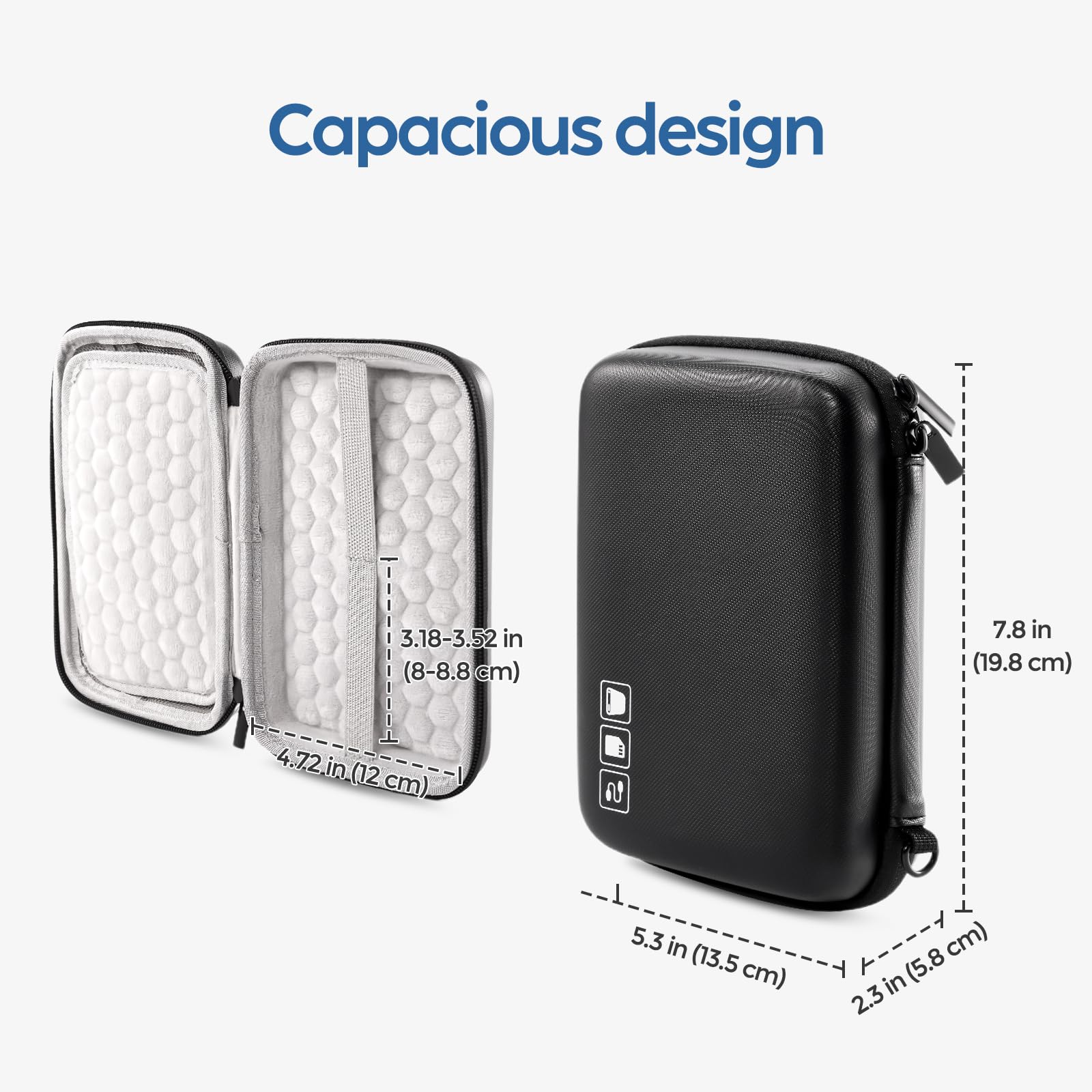 Foto 4 pulgar | Funda De Disco Duro Procase Para Canvio Basics Wd Elements 1tb-4t - Venta Internacional.