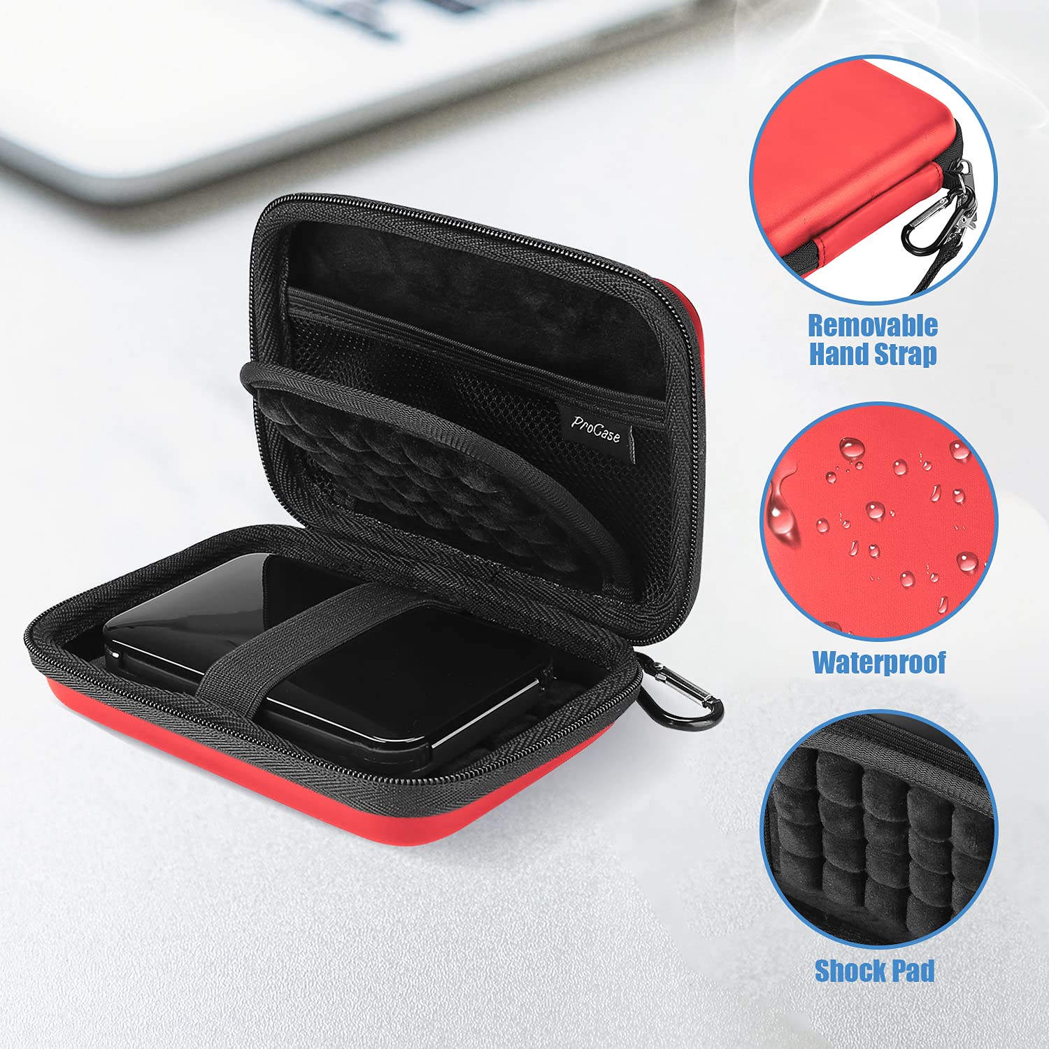 Foto 2 | Funda De Disco Duro Procase Para Canvio Basics Wd Elements 1tb-4t - Venta Internacional.