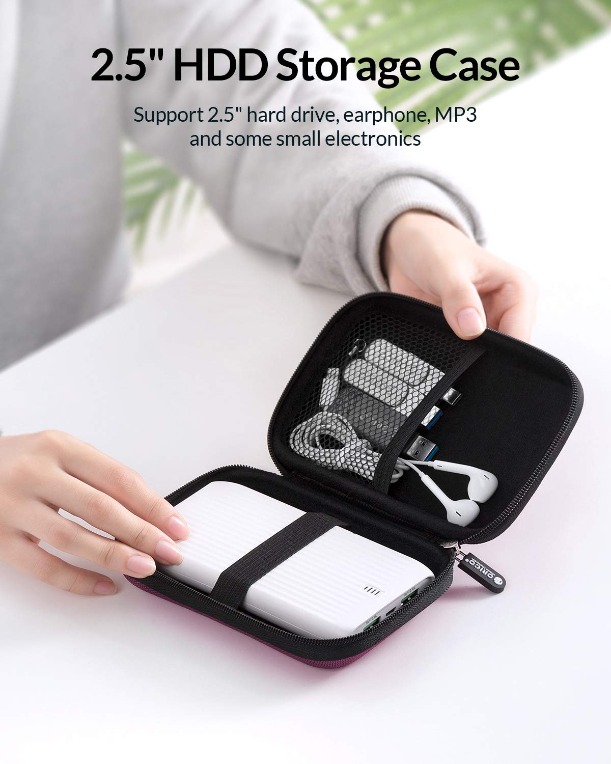 Foto 3 pulgar | Funda Para Disco Duro Orico Phd-25, Impermeable Y A Prueba De Golpes, Color Morado - Venta Internacional.
