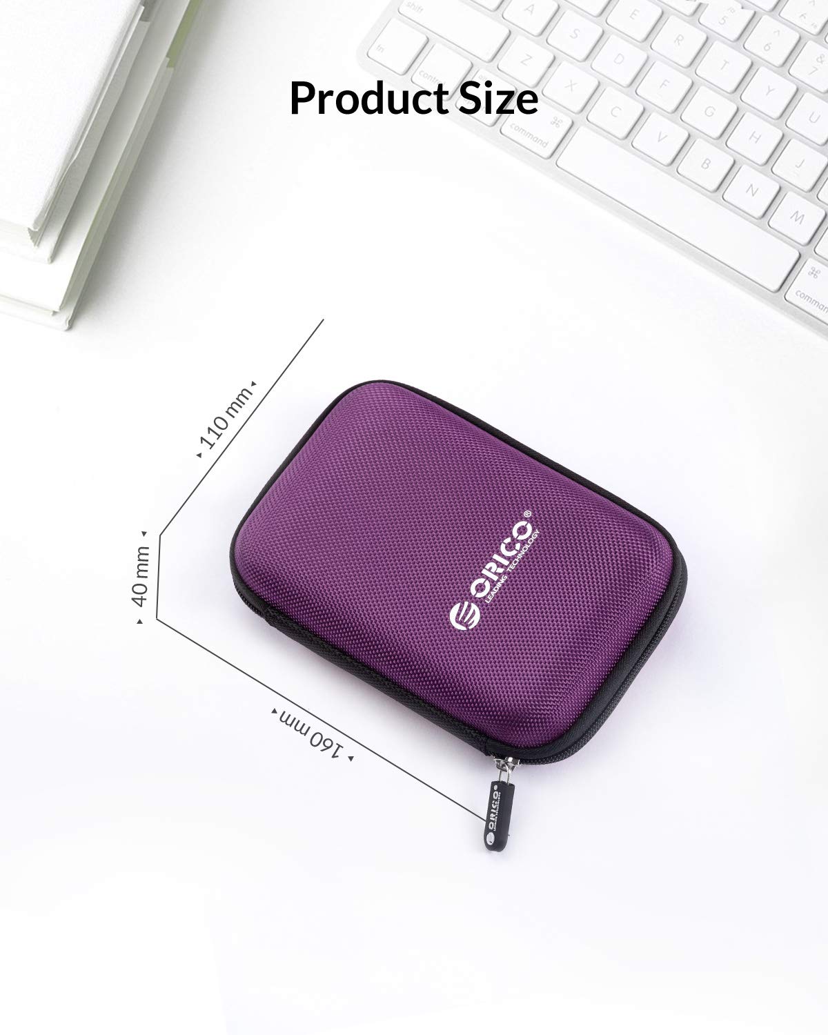 Foto 7 | Funda Para Disco Duro Orico Phd-25, Impermeable Y A Prueba De Golpes, Color Morado - Venta Internacional.