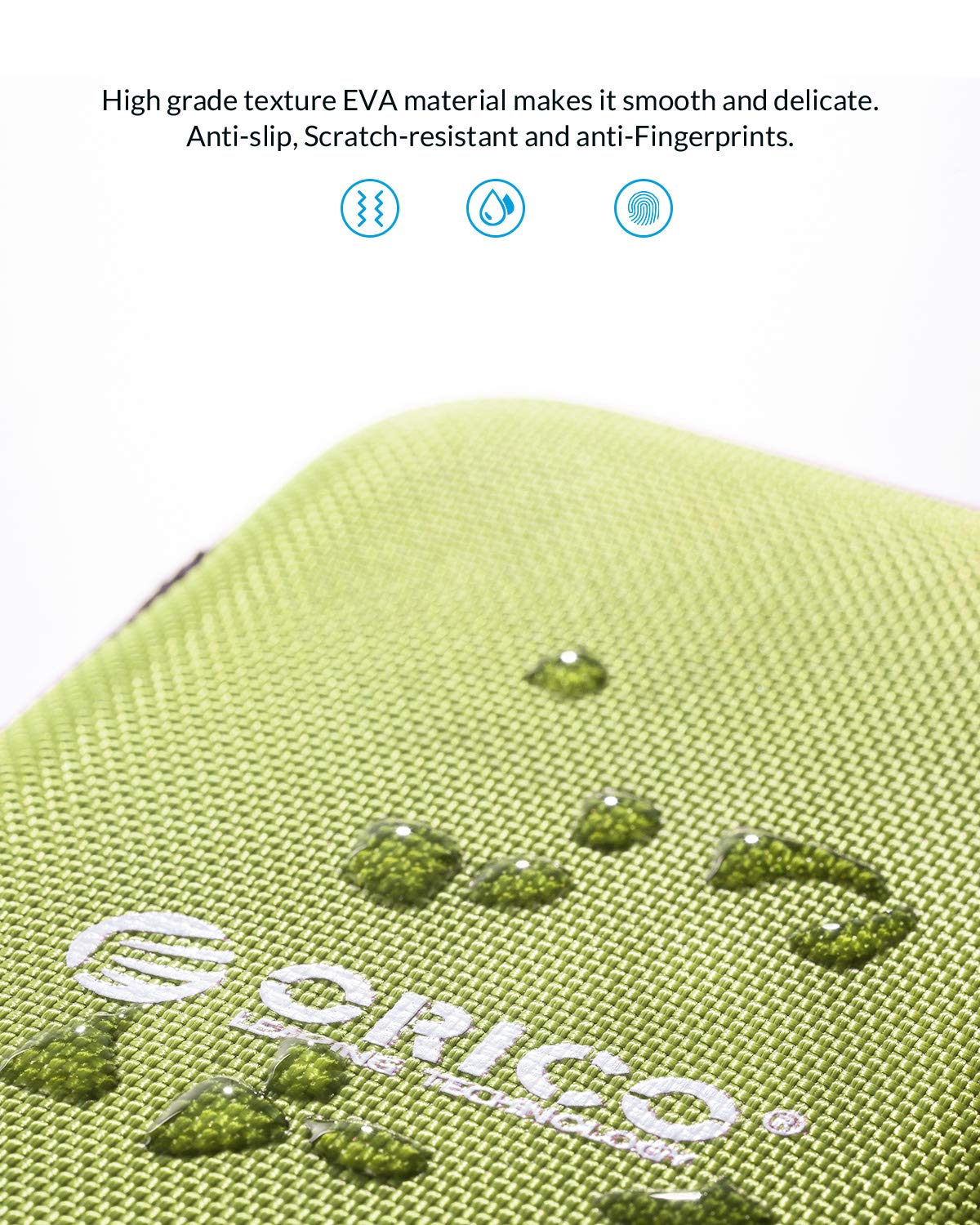Foto 6 pulgar | Funda De Disco Duro Orico Phd-25 Impermeable A Prueba De Golpes Verde - Venta Internacional.
