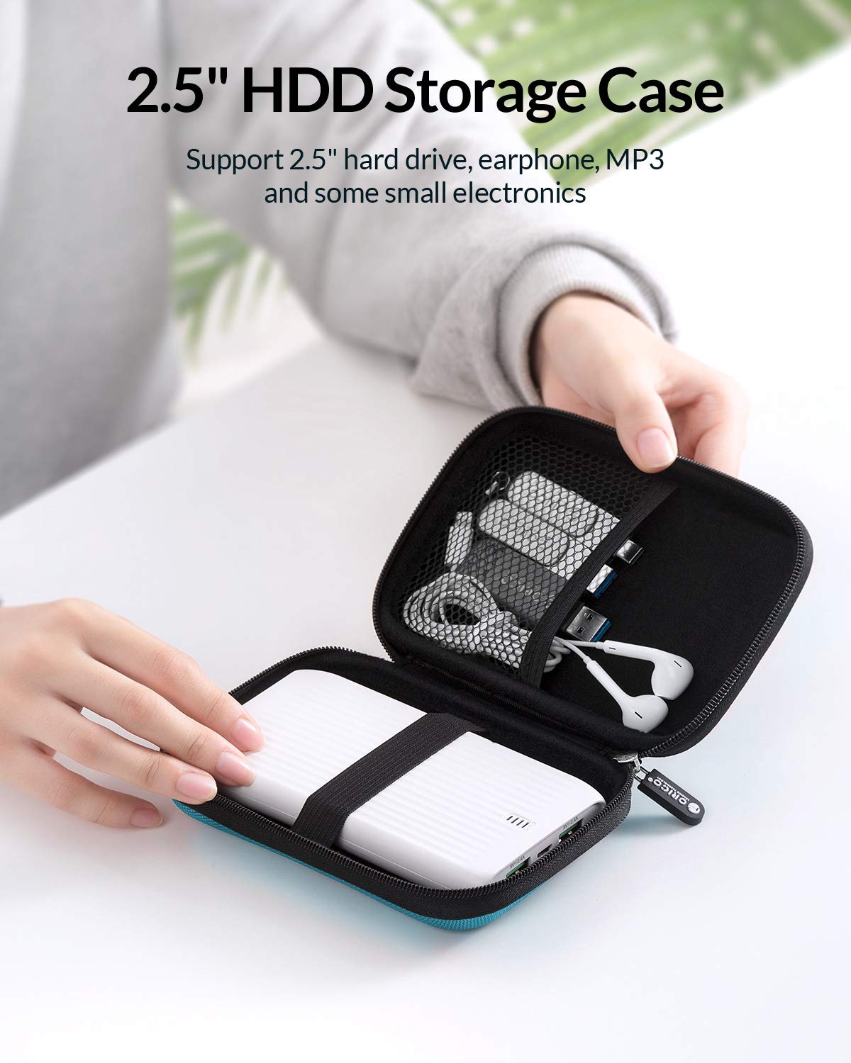 Foto 2 | Funda De Disco Duro Orico Phd-25 Impermeable A Prueba De Golpes Azul - Venta Internacional.